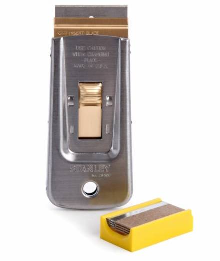 Stanley 0-28-500 Heavy Duty All-Metal Razor Blade Scraper with 5 Blades