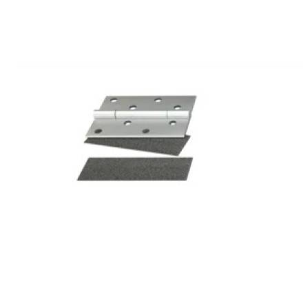 Norseal NOR905 Graphite Intumescent Hinge Pad 100x30x1mm Self-Adhesive Square
