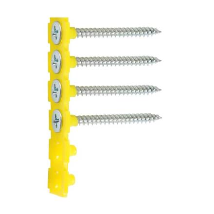 TIMCO Collated Fine Thread Drywall Screw BZP Bugle Head 3.5 x 42mm (Box of 1000)