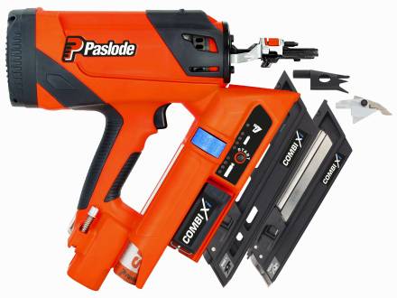 Paslode 360Xi 7.4V Cordless Lithium Gas First Fix Framing Nailer 50-90mm