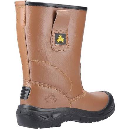 Amblers Safety FS142 Water Resistant S3 SRC Safety Rigger Boot Tan - UK Size 7