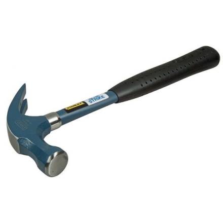 Stanley Blue Strike 450g (16oz) Curve-Claw Tubular Steel Hammer