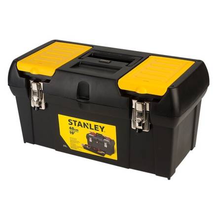 Stanley 19" Classic Toolbox With Metal Latches and Tote Tray - 48cm