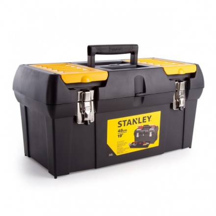 Stanley 19" Classic Toolbox With Metal Latches and Tote Tray - 48cm
