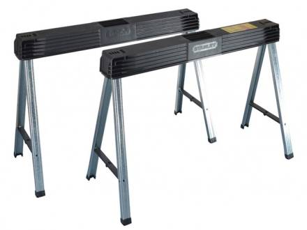 Stanley Folding Metal Leg Saw Horse Twin Pack 1-97-475