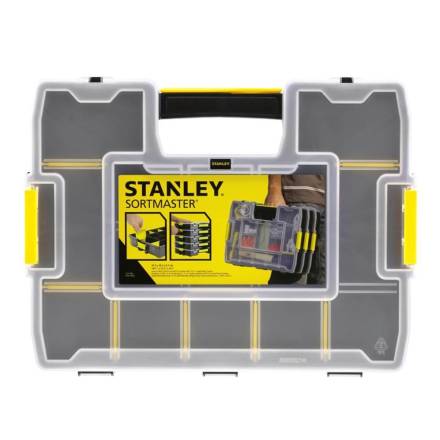 Stanley Sortmaster Junior Organiser 14-Compartment Stackable Storage Box