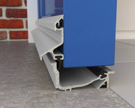 Exitex CTB Continuous Threshold Bar 1220mm Satin Anodised Aluminium Weatherbar