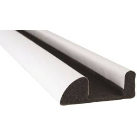 Exitex 8.5mm Pile and Carrier Draught Seal White
