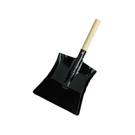 Brushware HSHOVEL1 Hand Shovel 225 x 265mm Black with FSC Wooden Handle