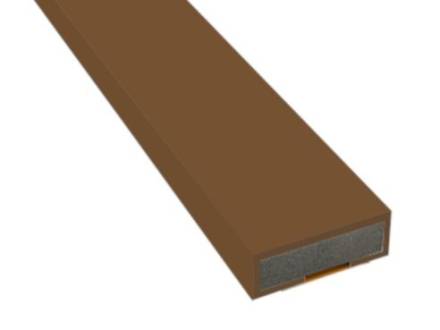 Norseal Pyroplex 104FOB Brown Intumescent Strip Fire Door Only 10 x 4mm 2.1m