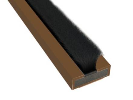 Norseal 10 x 4mm Brown Intumescent Fire and Smoke Door Seal Strip 2.1m