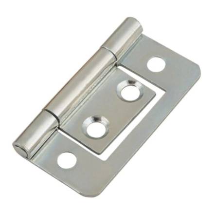 A Perry No.105 Flush Hinge 60mm Bright Zinc Plated - Pair