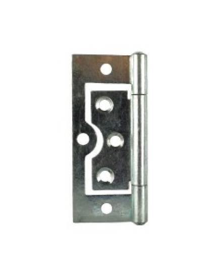 A Perry No.105 Flush Hinge 60mm Bright Zinc Plated - Pair