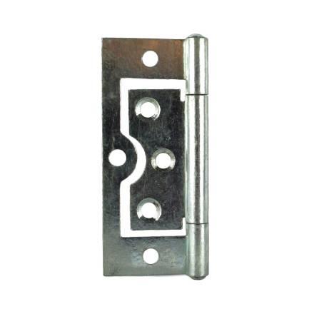 A Perry No.105 75mm Bright Zinc Plated Flush Hinge (Pair)