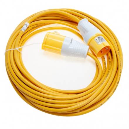 Connexion 110V Extension Lead 14m 1.5mm2 16A IP44 Yellow