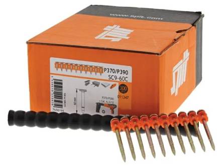 Spit SC9-60C 60mm Collated Steel and Concrete Pins - Box of 300