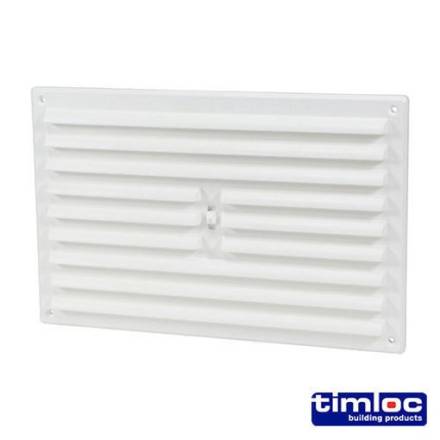 Timloc Internal Hit and Miss Grille Vent White 9 x 6in