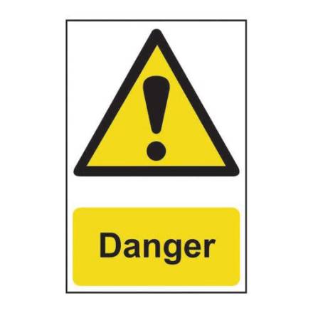 Centurion Hardware PVC Danger Self-Adhesive Hazard Warning Sign 200 x 300mm