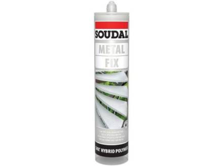 Soudal Metal Fix SMX Hybrid Polymer Construction Adhesive Grey 290ml Cartridge