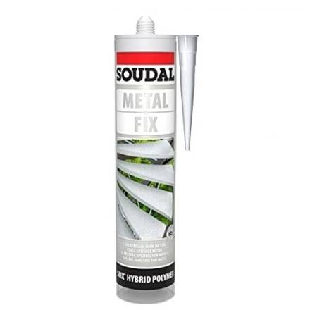 Soudal Metal Fix SMX Hybrid Polymer Construction Adhesive Grey 290ml Cartridge