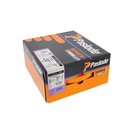 Paslode 141072 3.1mm x 75mm Galv-Plus Ring Shank Framing Nails 2200 Pack + 2 Fuel Cells
