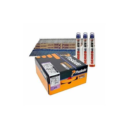 Paslode 51mm x 2.8mm RG Galv-Plus Ring Shank Nail and Fuel Pack (3,300 + 3 Cells)