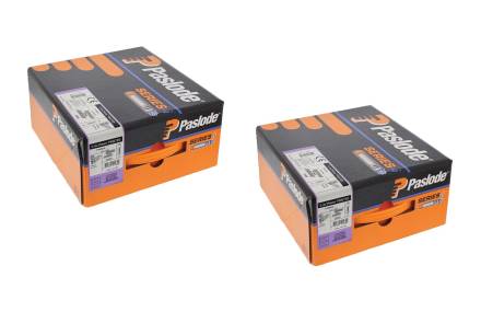 Paslode 35mm PPN Hardened Twist Nail Electro Galvanised 3.4mm x 35mm 2500 Pack with 2 Fuel Cells