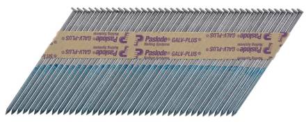 Paslode 141234 Galv-Plus Smooth Shank Nail Fuel Pack 3.1 x 90mm (2200 + 2 Fuel Cells)