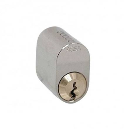 Assa Abloy R501 5-Pin Scandinavian Oval Single Cylinder (Outside) Satin Chrome 25mm