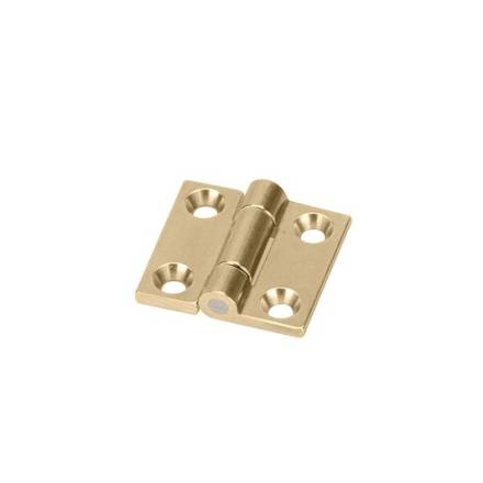 Frisco Solid Drawn Brass Plain Butt Hinge 76x41mm Self-Colour Brass Pair