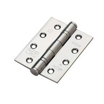 Frisco DPBW Brass Butt Hinge Satin Chrome 4" x 3" (102 x 76mm) - Pair