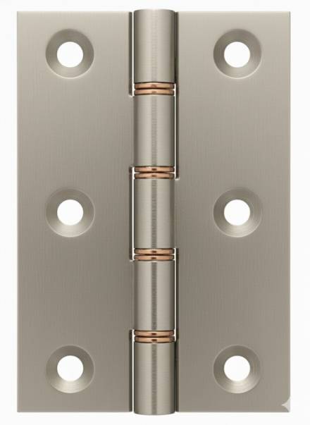 Frisco DPBW Brass Butt Hinge Satin Chrome 4" x 3" (102 x 76mm) - Pair