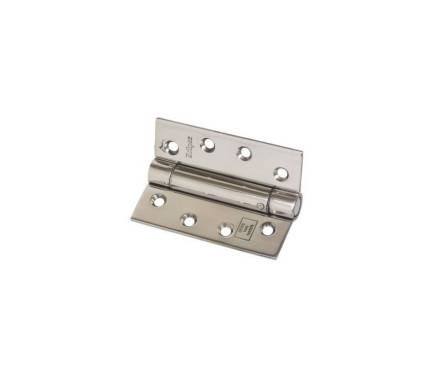 Frisco Eclipse 102 x 76 x 3mm Polished Stainless Steel Single Action Spring Butt Hinge (Pair)