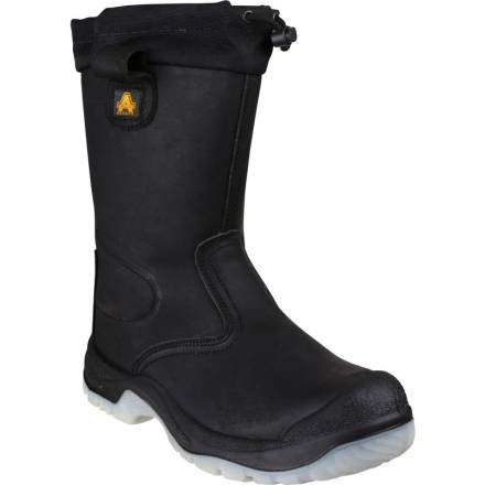 Amblers Safety FS209 Water Resistant Pull On Safety Rigger Boot Black Size 11