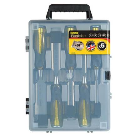 Stanley FatMax Thru Tang Bevel Edge Chisel Set 5 Piece (6-32mm)