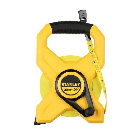 Stanley 30m/100ft Open Frame Fibreglass Long Tape Measure 2-34-791