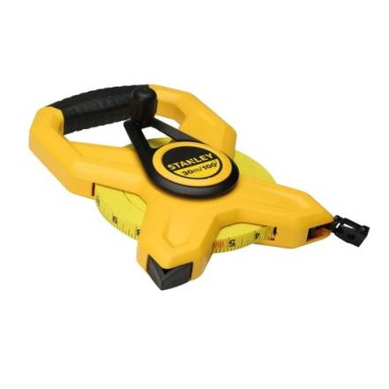 Stanley 30m/100ft Open Frame Fibreglass Long Tape Measure 2-34-791
