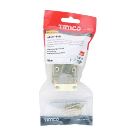 TIMCO Indicator Bolt Electro Brass 66mm - TIMpac 1