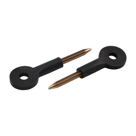 TIMCO Spare Rack Bolt Keys 80mm Brass - Pack of 2