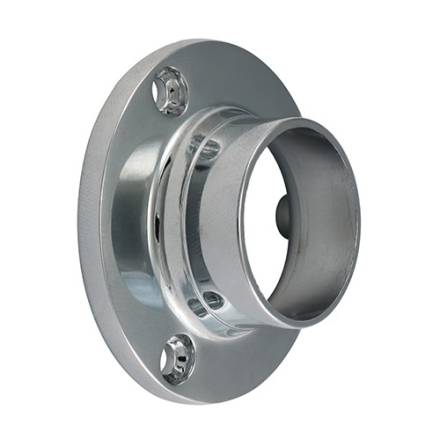TIMCO End Socket for Round Tube Polished Chrome 25mm (Pack of 2)