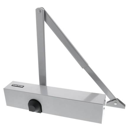 Briton 2130B.C.SES Overhead Door Closer with Backcheck EN Size 2-6 Sprayed Silver