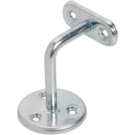A Perry No.236 Handrail Bracket 63mm (2-1/2") Bright Zinc Plated