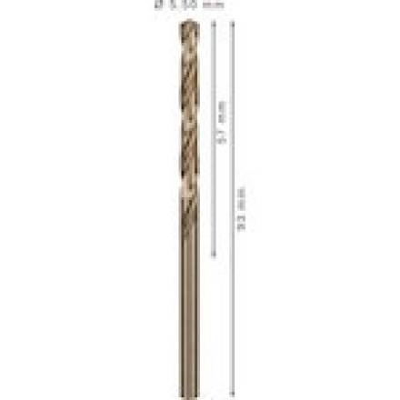 Bosch HSS-Co Metal Drill Bits 5.5mm DIN 338 - Pack of 10