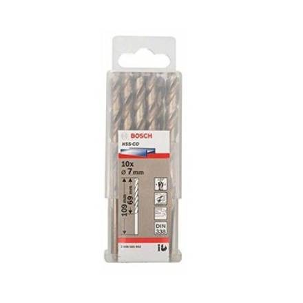 Bosch HSS-Co Metal Twist Drill Bit 7mm - Pack of 10