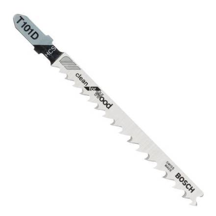 Bosch T101D HCS Jigsaw Blades Clean for Wood 10-45mm - Pack of 5