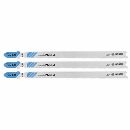 Bosch PRO Metal Pipes and Profiles T321AF Bi-Metal Jigsaw Blade 132mm Pack of 5
