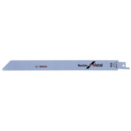Bosch S1122EF Flexible Sabre Saw Blades for Metal 225mm 18TPI BiM - Pack of 5