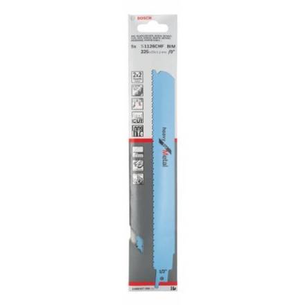 Bosch S1111DF Heavy For Wood and Metal Sabre Saw Blades 225mm Pack of 5