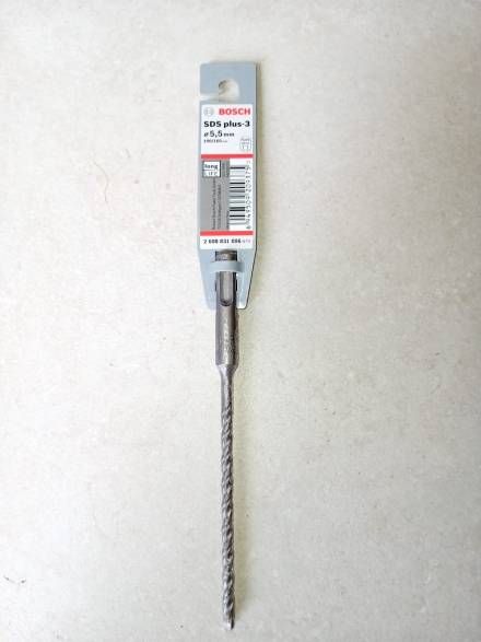 Bosch Professional SDS Plus-3 Hammer Drill Bit 5.5 x 100 x 160mm