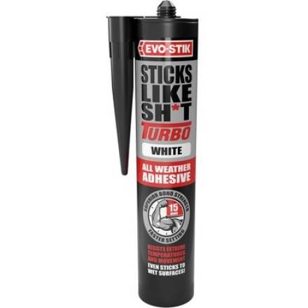 EVO-STIK Sticks Like Sh*t Turbo SMP Grab Adhesive 290ml White